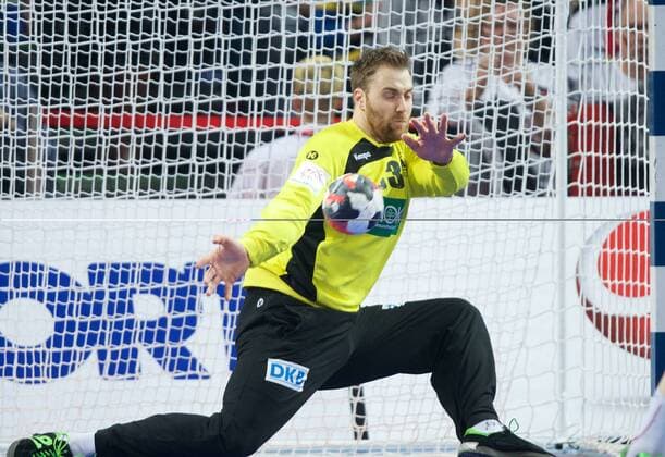 Handball Wroclaw Breslau 20.01.2016 Europameisterschaft der Herren Vorrunde Gruppe C Deutschland (GER) - Slowenien (SLO) Andreas Wolff (Deutschland, TW, No.33)