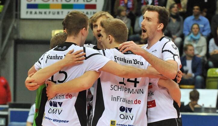 20.01.2016, xtkx, Volleyball 1.Bundesliga, United Volleys - VSG Coburg Grub, emspor v.l. Coburg,