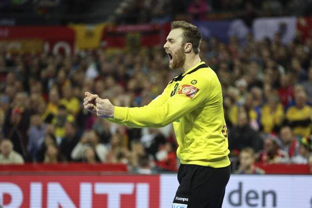 Breslau Deutschland - Slowenien, Vorrunde, Handball EM 2016, --- im 33 Andreas Wolff, Deutschland, Torwart, jubelt Copyright: Roskaritzx Eibner-Pressefoto EP_rrz