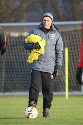 Trainer Armin Veh - Eintracht Frankfurt Training, Commerzbank Arena