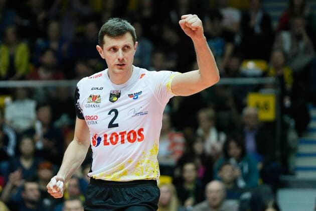 Gdynia, Gdynia Arena 21.01.2016 PLUSLIGA PLPS Lotos Trefl Gdansk vs DHL Modena CEV VOLLEYBALL CHAMPIONS LEAGUE GAME Lotos Trefl Gdansk vs DHL Modena NZ jubel celebration , wojciech grzyb , -  20160121_IG_1670_928_FIG