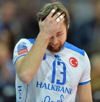 VOLLEYBALL - CEV CL, Tirol vs Ankara INNSBRUCK,AUSTRIA,21.JAN.16 - VOLLEYBALL - CEV Champions League, Hypo Tirol Volleyballteam vs Halkbank Ankara. Image shows Michal Kubiak (Ankara). GEPAxpictures xAmirxBeganovic