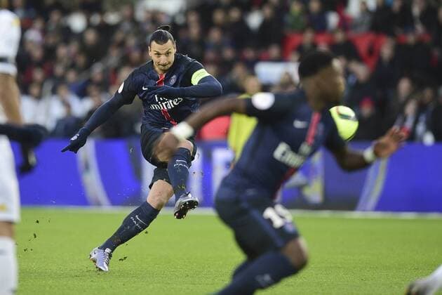 Zlatan Ibrahimovic (PSG) FOOTBALL : PSG vs SCO Angers - L1 - Paris - 23 01 2016 JBAutissier Panoramic 