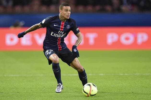 Gregory van der Wiel (PSG) FOOTBALL : PSG vs SCO Angers - L1 - Paris - 23 01 2016 JBAutissier Panoramic 