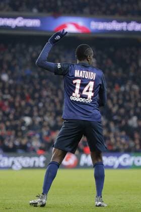 Fußball, Paris Saint Germain - Angers SCO Blaise Matuidi (psg) FOOTBALL : Paris st Germain vs Angers SCO - Ligue 1 - 23 01 2016 StephaneAllaman 