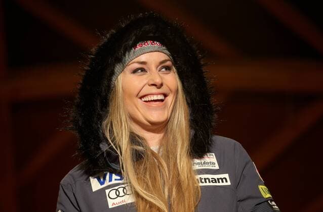 ALPINE SKIING - FIS WC Cortina d Ampezzo CORTINA D AMPEZZO,ITALY,23.JAN.16 - ALPINE SKIING - FIS World Cup, downhill, ladies, award ceremony. Image shows Lindsey Vonn (USA). GEPAxpictures xChristianxWalgram