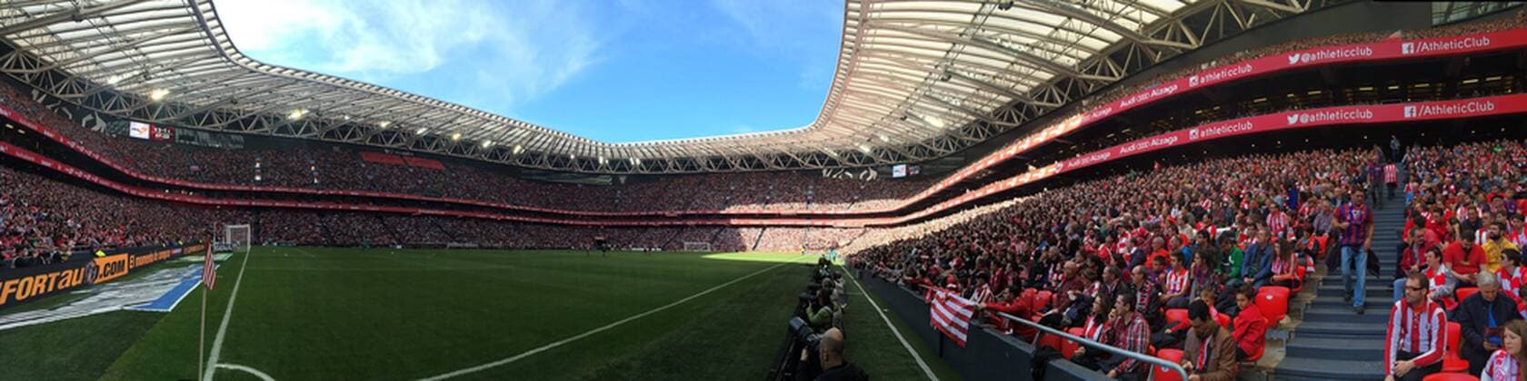 General view of the new San Mames stadium before the Spanish Primera Division league match in Bilbao, Basque Country, northern Spain, 24 January 2016. Athletic de Bilbao !ACHTUNG: NUR REDAKTIONELLE NUTZUNG!  20160124-635892425876422304
