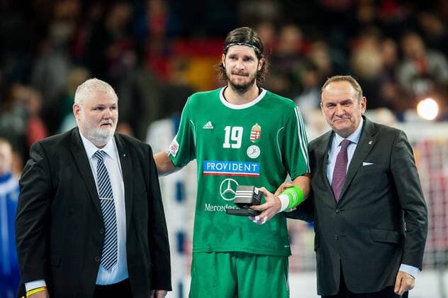Wroclaw Handball EM Länderspiel Nationalteam - EHF Euro 2016 Spanien vs Ungarn - - Laszlo Nagy - 2016.01.26 Wroclaw Handball Men EHF Euro Poland 2016 Main Round Group 2 Spain vs Hungary Laszlo Nagy  20160126_PF_PA036