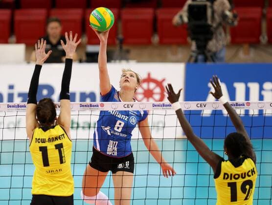 Stuttgart Volleyball Champions League Allianz MTV Stuttgart vs. Azerrail Baku, Kaja Grobelna (Stuttgart)