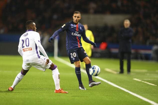 Layvin Kurzawa (PSG) FOOTBALL : Paris Saint Germain vs Toulouse - Halbfinale - Coupe de la Ligue - 27 01 2016 GwendolineLeGoff 