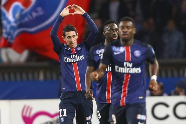 Jubel Angel Di Maria (PSG) FOOTBALL : Paris Saint Germain vs Toulouse - Halbfinale - Coupe de la Ligue - 27 01 2016 GwendolineLeGoff 