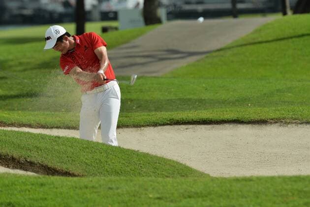 (160128) -- SINGAPORE, Jan. 28, 2016 -- Liang Wenchong of China competes during the SMBC Singapore Open held at Singapore s Sentosa Golf Club Serapong course, Jan. 28, 2016. The SMBC Singapore Open is being held at Singapore s Sentosa Golf Club from Jan. 28 to Jan. 31. ) (SP)SINGAPORE-GOLF-SMBC SINGAPORE OPEN ThenxChihxWey 