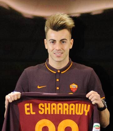 FuÃŸball, Stephan El Shaarawy wird als Neuzugang des AS Rom prÃ¤sentiert 28.01.2016. Technical Center Fulvio Bernardini, Rome, Italy. Roma press conference PK Pressekonferenz of presentation of new signing Stephan El Shaarawy. xSalvatorexFornellix  ActionPlus11701848