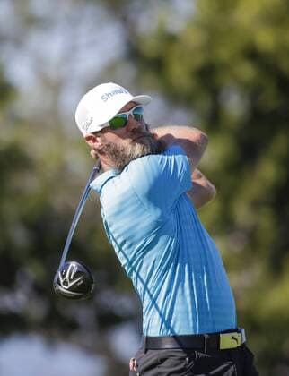 January 28, 2016: Graham DeLaet tees off on the 8th hole of the North Course during the first round of the Farmers Insurance Open at Torrey Pines Golf Course in San Diego, California. PGA Golf Herren 2016: Farmers Insurance Open JAN 28 - ZUMAc04_