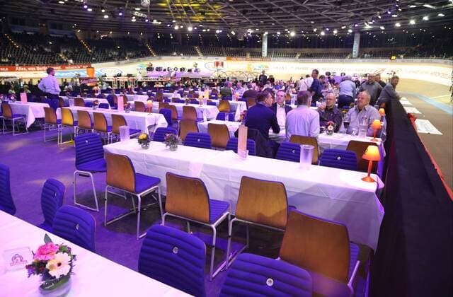 GER, 105. Berliner Sechstagerennen 29.01.2016, Velodrom, Berlin, GER, 105. Berliner Sechstagerennen, im Bild Hallenuebertsicht, nphxEngler