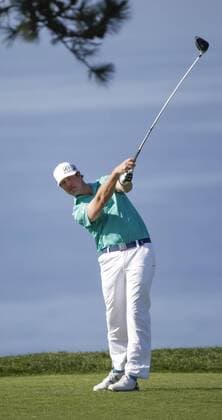 January 29, 2016: Hudson Swafford on the 2nd tee box of the North Course during the second round of the Farmers Insurance Open at Torrey Pines Golf Course in San Diego, California. PGA Golf Herren 2016: Farmers Insurance Open JAN 29 - ZUMAc04_