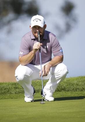 January 29, 2016: Scott Brown waits on the 4th green of the North Course to putt during the second round of the Farmers Insurance Open at Torrey Pines Golf Course in San Diego, California. PGA Golf Herren 2016: Farmers Insurance Open JAN 29 - ZUMAc04_