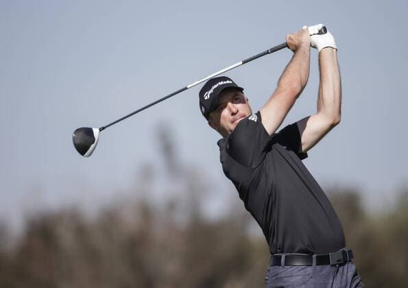 January 29, 2016: Martin Laird tees off on the 9th hole of the North Course during the second round of the Farmers Insurance Open at Torrey Pines Golf Course in San Diego, California. PGA Golf Herren 2016: Farmers Insurance Open JAN 29 - ZUMAc04_