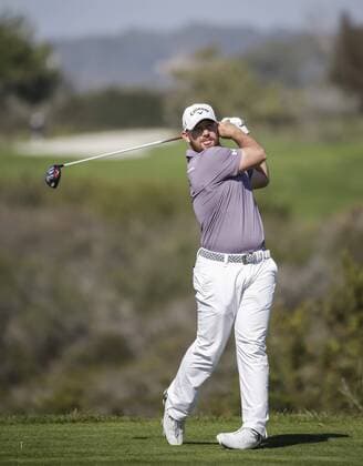 January 29, 2016: Scott Brown tees off on the 9th hole of the North Course during the second round of the Farmers Insurance Open at Torrey Pines Golf Course in San Diego, California. PGA Golf Herren 2016: Farmers Insurance Open JAN 29 - ZUMAc04_