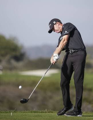 January 29, 2016: Jimmy Walker tees off on the 9th hole of the North Course during the second round of the Farmers Insurance Open at Torrey Pines Golf Course in San Diego, California. PGA Golf Herren 2016: Farmers Insurance Open JAN 29 - ZUMAc04_