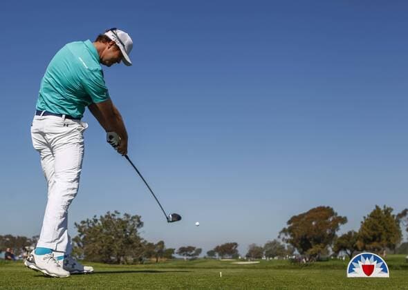 January 29, 2016: Hudson Swafford tees off on the 4th hole of the North Course during the second round of the Farmers Insurance Open at Torrey Pines Golf Course in San Diego, California. PGA Golf Herren 2016: Farmers Insurance Open JAN 29 - ZUMAc04_