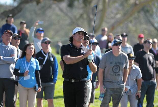 Jan. 29, 2016 - San Diego, California, United States - January 29, 2016, San Diego, California, USA_ Farmers Insurance Open Day 2- Pat Perez shoots from the rough on hole 14 of the South Course. _Mandatory Photo Credit: Photo by Golf 2016 - Farmers Insurance Open - Day 2 - ZUMAs44_