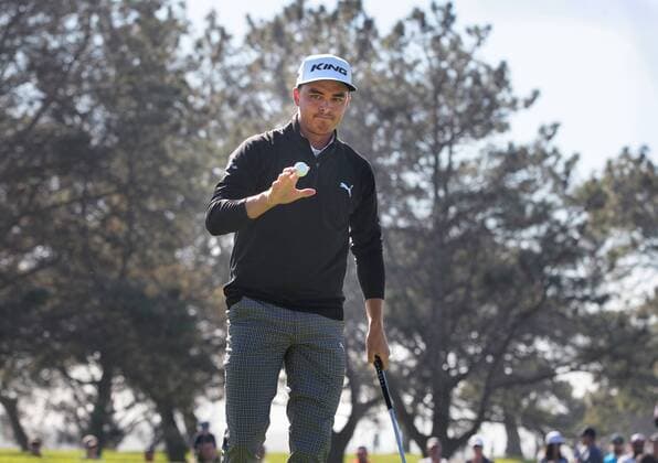 Jan. 29, 2016 - San Diego, California, United States - January 29, 2016, San Diego, California, USA_ Farmers Insurance Open Day 2- Rickie Fowler greets fans after finishing up on hole 1 of the South Course. _Mandatory Photo Credit: Photo by Golf 2016 - Farmers Insurance Open - Day 2 - ZUMAs44_