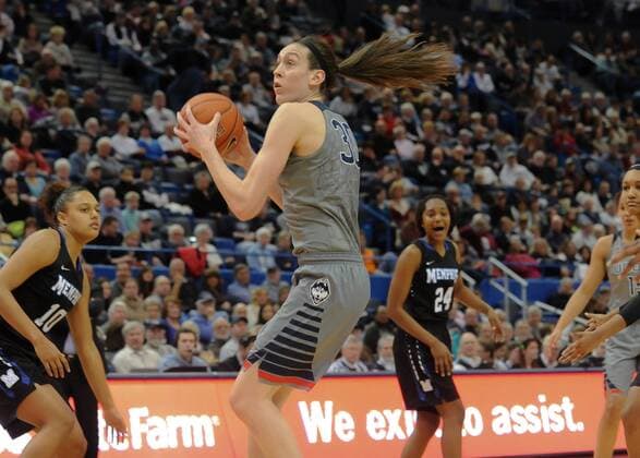 January 30th 2016: Brianna Stewart (30) of the Uconn Huskies in action during a game against the Memphis Tigers at the XL Center in Hartford, CT. NCAA College League USA Women s Basketball 2016: Memphis vs Connecticut JAN 30 - ZUMAc04_