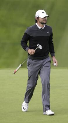 January 30, 2016: Kyle Stanley walks off of the 13th green on the South Course during the third round of the Farmers Insurance Open at Torrey Pines Golf Course in San Diego, California. PGA Golf Herren 2016: Farmers Insurance Open JAN 30 - ZUMAc04_