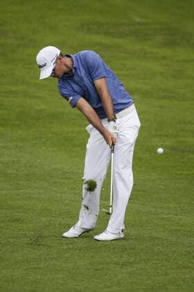 January 30, 2016: Tyron Van Aswegen takes his second shot on the 13th fairway of the South Course during the third round of the Farmers Insurance Open at Torrey Pines Golf Course in San Diego, California. PGA Golf Herren 2016: Farmers Insurance Open JAN 30 - ZUMAc04_