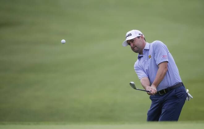 January 30, 2016: Rob Oppenheim chips onto the 17th green of the South Course during the third round of the Farmers Insurance Open at Torrey Pines Golf Course in San Diego, California. PGA Golf Herren 2016: Farmers Insurance Open JAN 30 - ZUMAc04_