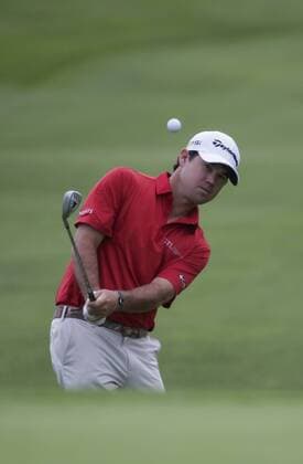 January 30, 2016: Brian Harman chips on to the 17th green of the South Course during the third round of the Farmers Insurance Open at Torrey Pines Golf Course in San Diego, California. PGA Golf Herren 2016: Farmers Insurance Open JAN 30 - ZUMAc04_
