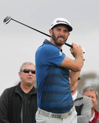 Jan. 30, 2016 - San Diego, CA, USA - Dustin Johnson hits from the 2nd tee during the third round of the Farmers Insurance Open at Torrey Pines on Friday, Jan. 30, 2016, in San Diego. Farmers Insurance Open Day 3 - ZUMAm67_