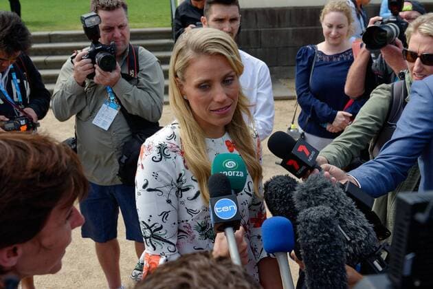 January 31, 2016: Angelique Kerber (GER), Australian Open 2016 women?s champion held a trophy photo shoot at Government House, Melbourne, Australia. (Photo by Icon Sportswire) TENNIS: JAN 31 Australian Open Tennis Championship Icon202016 EDITORIAL USE ONLY