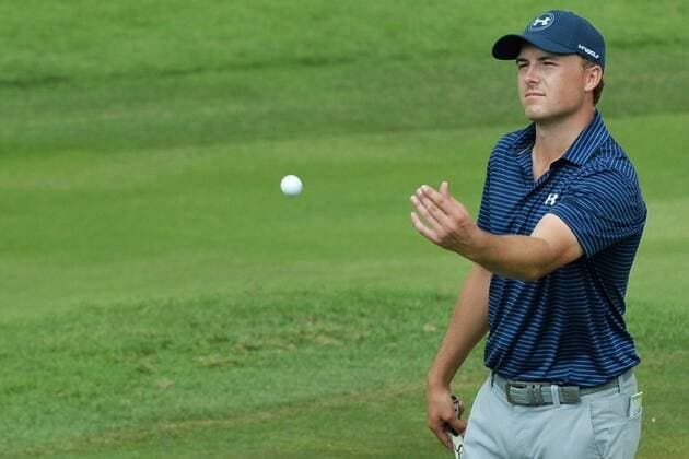 (160131) -- SINGAPORE, Jan. 31, 2016 -- Jordan Spieth of the United States reacts during the SMBC Singapore Open held at Singapore s Sentosa Golf Club Serapong course, Jan. 31, 2016. ) (SP)SINGAPORE-GOLF-SMBC SINGAPORE OPEN ThenxChihxWey 