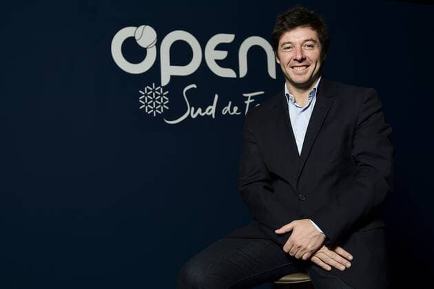 Sebastien Grosjean - (Turnierdirektor)TENNIS : Open Sud de France 2106 - Montpellier - 31 01 2016 JBAutissier Panoramic 