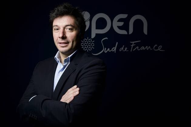 Sebastien Grosjean - (Turnierdirektor)TENNIS : Open Sud de France 2106 - Montpellier - 31 01 2016 JBAutissier Panoramic 
