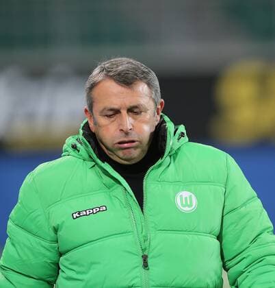 Enttaeuschung nach dem Spiel, Klaus Allofs, Manager des VfL Wolfsburg