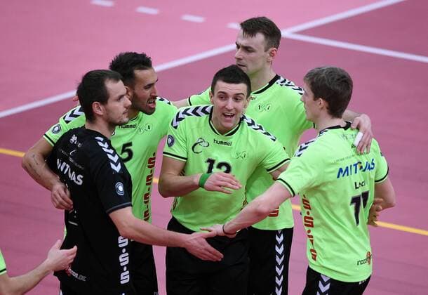 Volleyball Saison 2015 2016 31 .01.2016 1. Volleyball Bundesliga TV Rottenburg - CV Mitteldeutschland JUBEL CVM 