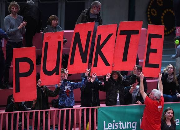 Volleyball Saison 2015 2016 31 .01.2016 1. Volleyball Bundesliga TV Rottenburg - CV Mitteldeutschland Schmuckbild , Punkte 