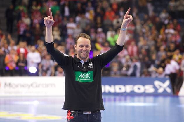 Handball, EM, Deutschland ist Europameister Handball Krakau 31.01.2016 Europameisterschaft der Herren Finale Deutschland (GER) - Spanien (ESP) Deutschland ist Europameister Jubel Dagur Sigurdsson (Deutschland, Trainer)