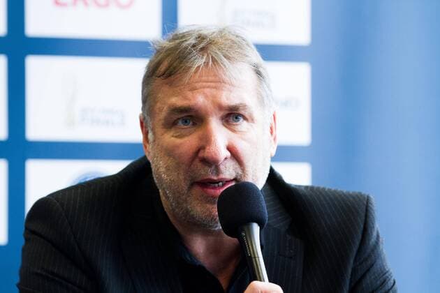 Mannheim Michael Evers (Vize-Präsident des Deutschen Volleyball-Verbandes und Präsident der Volleyball Bundesliga); 2016 DVV-Pokalfinale (DVV-Pokal) Pressekonferenz, SAP Arena, Mannheim Deutschland, 20160201; Copyright: Wuechnerx xEibner-Pressefoto EP_nwr