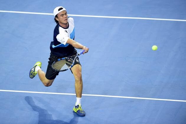 Tennis, ATP-Turnier in Montpellier Taro Daniel (jpn) TENNIS : Open Sud de France 2106 - Montpellier - 01 02 2016 JBAutissier 