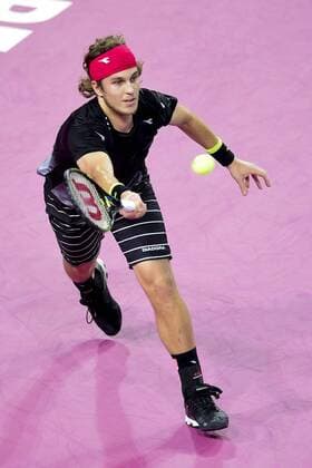 Tennis, ATP-Turnier in Montpellier Lukas Lacko (svk) TENNIS : Open Sud de France 2106 - Montpellier - 01 02 2016 JBAutissier 