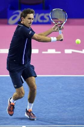 Tennis, ATP-Turnier in Montpellier Edouard Roger Vasselin (Fra) TENNIS : Open Sud de France 2106 - Montpellier - 01 02 2016 JBAutissier 