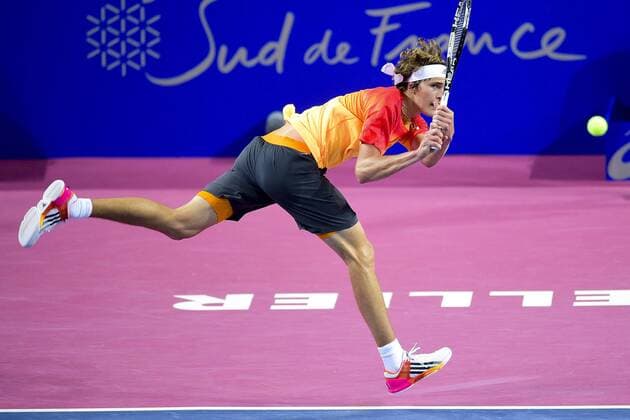 Alexander Zverev (ger) TENNIS : Open Sud de France 2106 - Montpellier - 01 02 2016 JBAutissier 