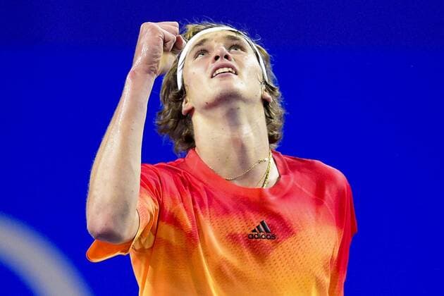 Bilder des Tages - SPORT 2.2.2016 Alexander Zverev (ger) TENNIS : Open Sud de France 2106 - Montpellier - 01 02 2016 JBAutissier 