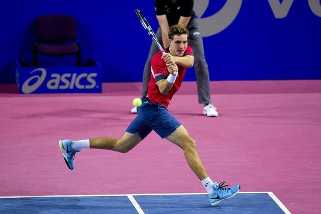 Jan Lennard Struff (ger) TENNIS : Open Sud de France 2016 - Montpellier - 02 02 2016 JBAutissier Panoramic 