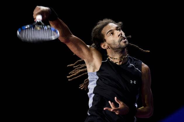 Dustin Brown (Ger) TENNIS : Open Sud de France 2016 - Montpellier - 02 02 2016 JBAutissier Panoramic 