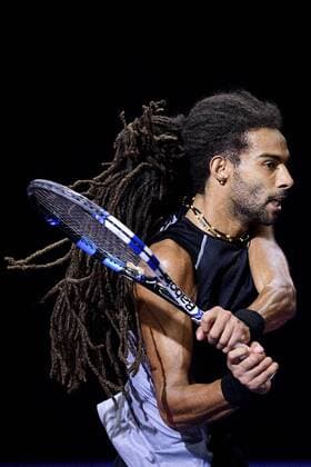 Dustin Brown (Ger) TENNIS : Open Sud de France 2016 - Montpellier - 02 02 2016 JBAutissier Panoramic 
